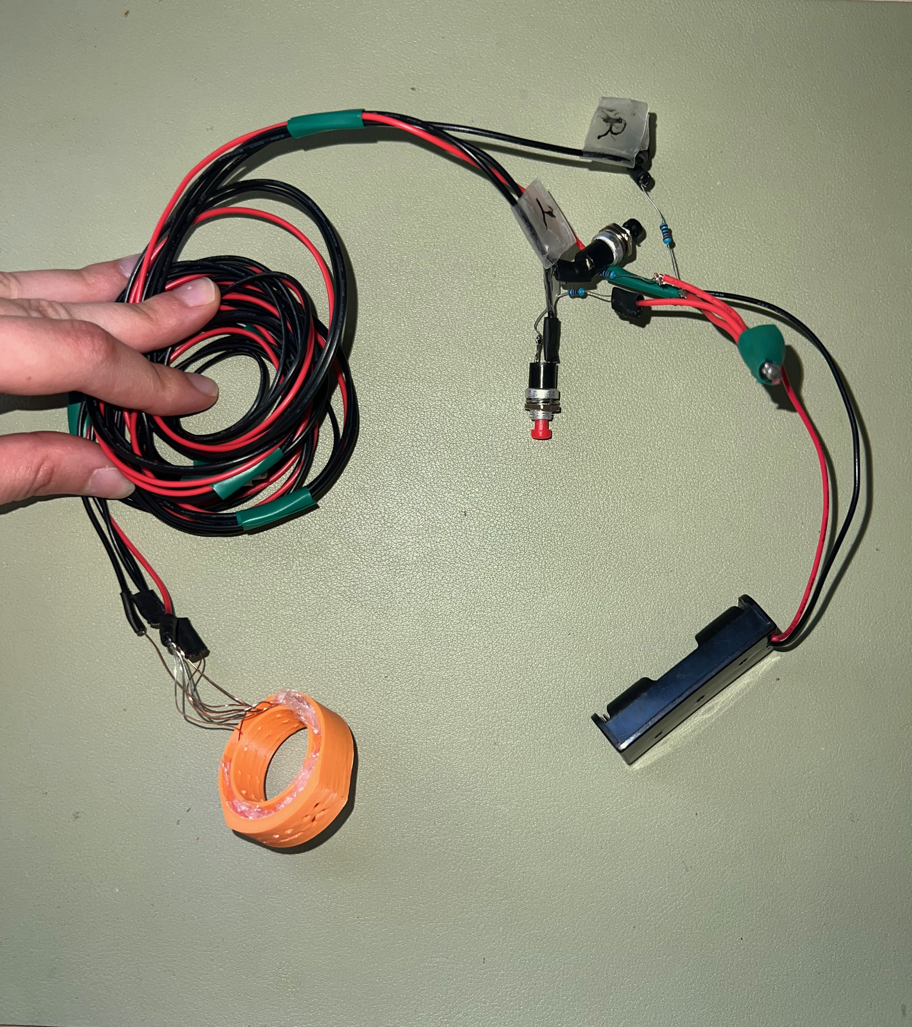 Glow Tap circuit with pico LED lights wired along the sink for the Wizard-of-Oz test